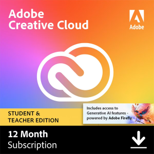 Adobe Creative Cloud for Windows/Mac, 1-Year Subscription
