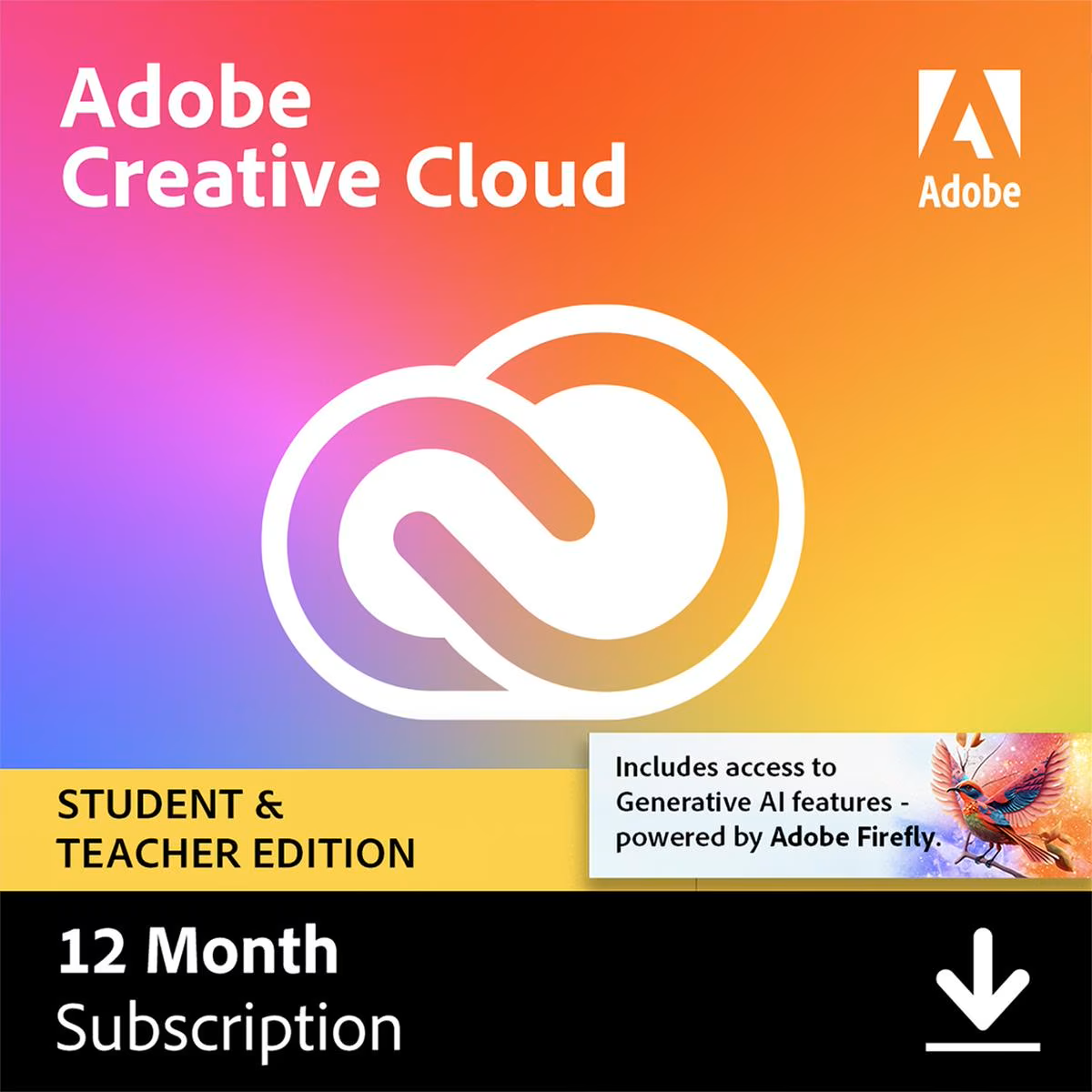 Adobe Creative Cloud for Windows/Mac, 1-Year Subscription